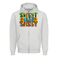Dove Grey sweet and sassy Zipper Hoodie - HRA Design Shop