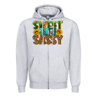 Heather Grey sweet and sassy Zipper Hoodie - HRA Design Shop