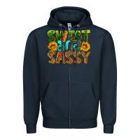Navy sweet and sassy Zipper Hoodie - HRA Design Shop