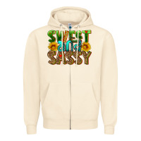 Sandshell sweet and sassy Zipper Hoodie - HRA Design Shop