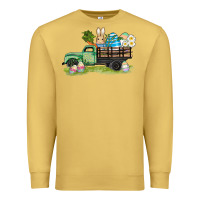 Antique Gold easter hunt i̇n truck Premium Sweatshirt - AdoDesignShop