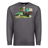 Charcoal Heather easter hunt i̇n truck Premium Sweatshirt - AdoDesignShop