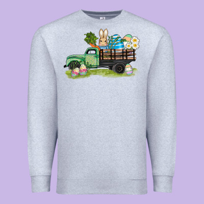 Easter Hunt İn Truck Premium Sweatshirt Designed By Adodesignshop