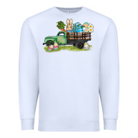 White easter hunt i̇n truck Premium Sweatshirt - AdoDesignShop