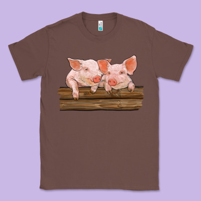 Barn Pigs Classic Tee Designed By Ranaportraitstore