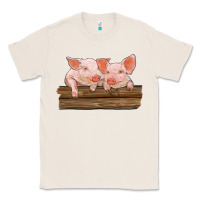 Natural barn pigs Classic Tee - RanaPortraitStore