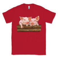 Red barn pigs Classic Tee - RanaPortraitStore