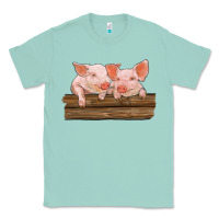 Seafoam barn pigs Classic Tee - RanaPortraitStore