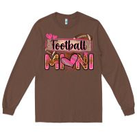 Chestnut football mini with leopard Long Sleeve Tee - Zillion Design Studio