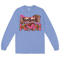 Colony Blue football mini with leopard Long Sleeve Tee - Zillion Design Studio
