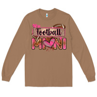 Toasted Coconut football mini with leopard Long Sleeve Tee - Zillion Design Studio