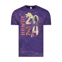 Cloud Purple howdy 2024 Vintage Tee - MaliasSmallBusiness