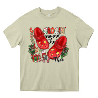 Mossy christmas crocin around the tree Heavy Core Tee - CowhideDigitalArt