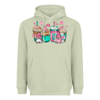Matcha valentines day gnomes coffee cups Heavyweight Hoodie - Jasminsmagicworld