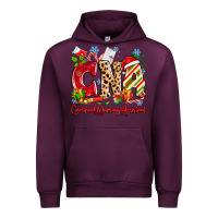 Mauve Wine CNA Certified Nursing Assistant Christmas Urban Hoodie - MaliasSmallBusiness