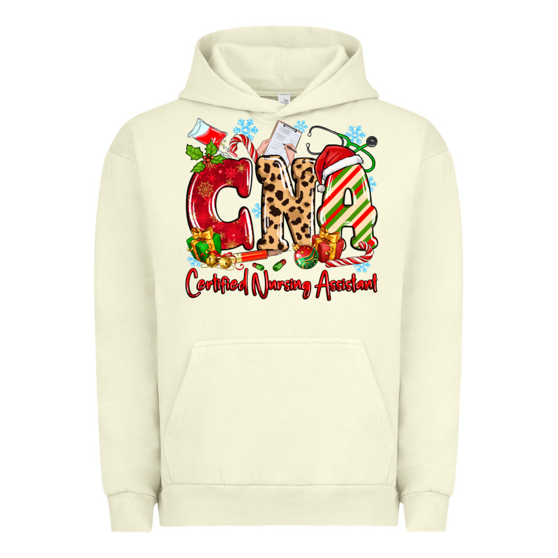 Cna Certified Nursing Assistant Christmas Urban Hoodie by MaliasSmallBusiness | Teevron