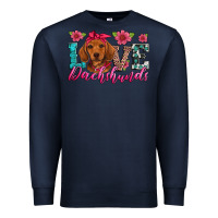 Navy love dachshunds Premium Sweatshirt - Artiststas