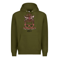 Army Green gymnastics mom Premium Hoodie - MaliasSmallBusiness