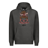 Charcoal Heather gymnastics mom Premium Hoodie - MaliasSmallBusiness