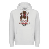 Dove Grey gymnastics mom Premium Hoodie - MaliasSmallBusiness
