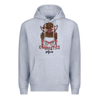 Heather Grey gymnastics mom Premium Hoodie - MaliasSmallBusiness