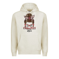 Oatmeal Heather gymnastics mom Premium Hoodie - MaliasSmallBusiness