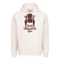 Pale Pink gymnastics mom Premium Hoodie - MaliasSmallBusiness