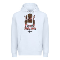 White gymnastics mom Premium Hoodie - MaliasSmallBusiness