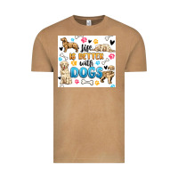 Vintage Camel life is better with dogs Vintage Tee - MaliasSmallBusiness