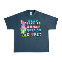 Midnight Navy this bunny hops on coffee Urban Heavy Tee - Zillion Design Studio