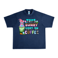 Navy this bunny hops on coffee Urban Heavy Tee - Zillion Design Studio