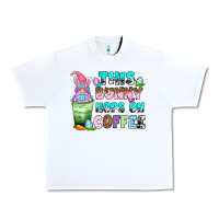 White this bunny hops on coffee Urban Heavy Tee - Zillion Design Studio