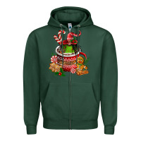 Sports Green christmas coffee afro gnome Zipper Hoodie - FaDigitalArtStudio