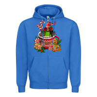 True Royal christmas coffee afro gnome Zipper Hoodie - FaDigitalArtStudio