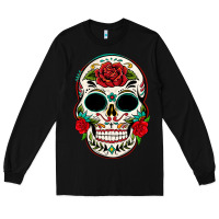 Black mexican day of the dead Long Sleeve Tee - texasbilliewilder