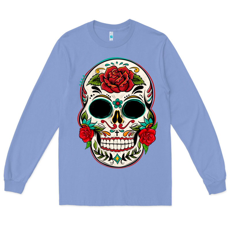 Mexican Day Of The Dead Long Sleeve Tee by texasbilliewilder | Teevron