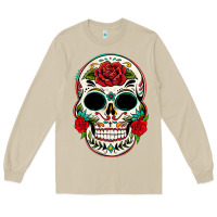 Mushroom mexican day of the dead Long Sleeve Tee - texasbilliewilder