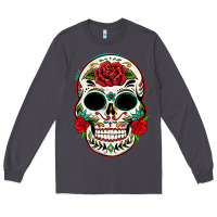 Smoke mexican day of the dead Long Sleeve Tee - texasbilliewilder