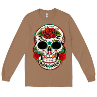 Toasted Coconut mexican day of the dead Long Sleeve Tee - texasbilliewilder