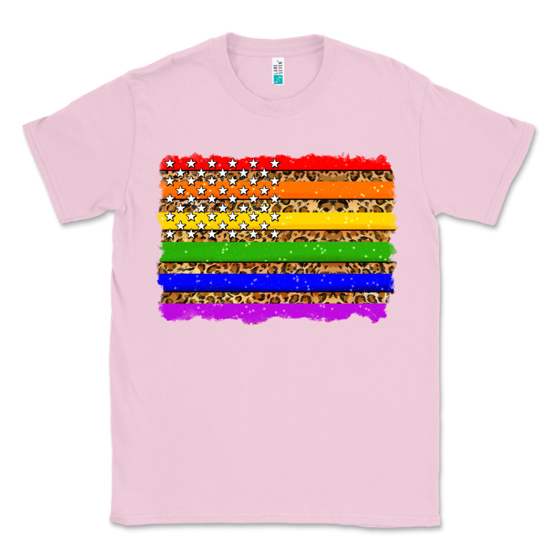 Lgbtq And Usa Flag Classic Tee by Zillion Design Studio | Teevron