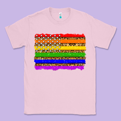 Lgbtq And Usa Flag Classic Tee Designed By Zillion Design Studio