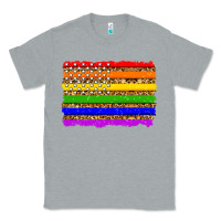 Heather Grey lgbtq and usa flag Classic Tee - Zillion Design Studio