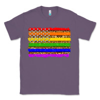 Lavender lgbtq and usa flag Classic Tee - Zillion Design Studio