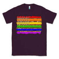 Plum lgbtq and usa flag Classic Tee - Zillion Design Studio