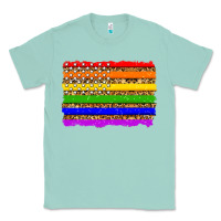 Seafoam lgbtq and usa flag Classic Tee - Zillion Design Studio