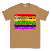 Toasted Coconut lgbtq and usa flag Classic Tee - Zillion Design Studio