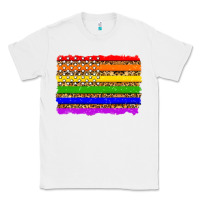 White lgbtq and usa flag Classic Tee - Zillion Design Studio