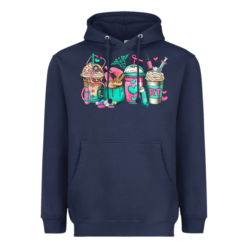 Rt Respiratory Therapist Coffee Cups Heavyweight Hoodie by Jasminsmagicworld | Teevron