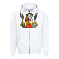 White Fall Cow Zipper Hoodie - CowhideDigitalArt