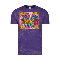 Cloud Purple nails Vintage Tee - BarkalooDesign